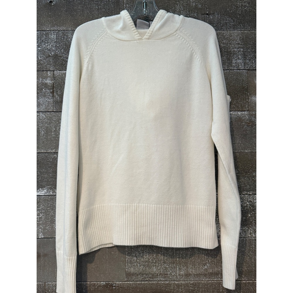 Anchor Blue Hooded Sweater‎ Women Medium White